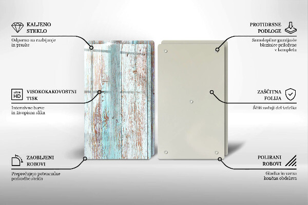 Sklo za varnú dosku Staré vintage dosky