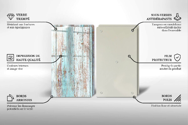 Sklo za varnú dosku Staré vintage dosky