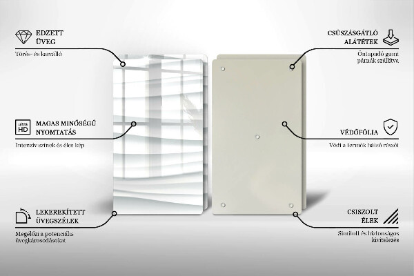 Sklo za varnú dosku Moderná štruktúra