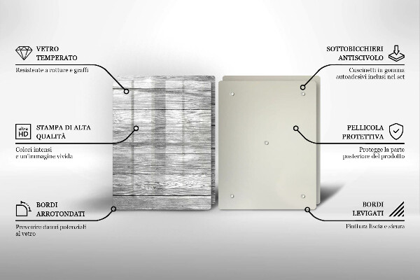 Sklo za varnú dosku Staré drevené dosky