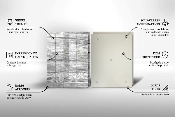 Sklo za varnú dosku Staré drevené dosky