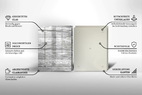 Sklo za varnú dosku Staré drevené dosky