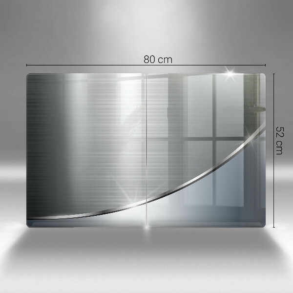 Tvrdené sklo za varnú dosku Kovový abstraktný vzor