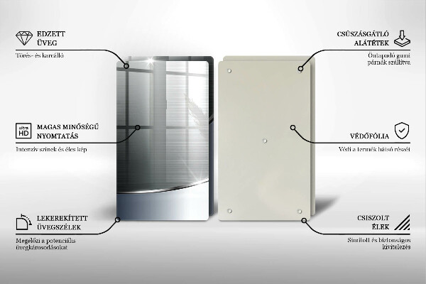 Tvrdené sklo za varnú dosku Kovový abstraktný vzor