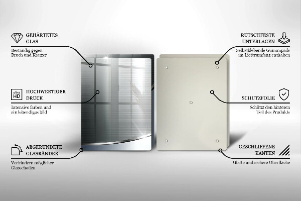 Tvrdené sklo za varnú dosku Kovový abstraktný vzor