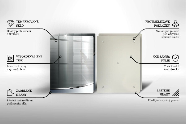 Tvrdené sklo za varnú dosku Kovový abstraktný vzor