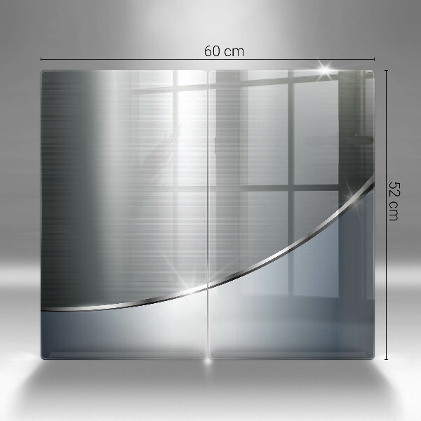 Tvrdené sklo za varnú dosku Kovový abstraktný vzor