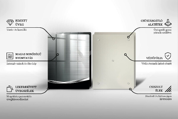Sklo za varnú dosku Abstrakcia s kovom