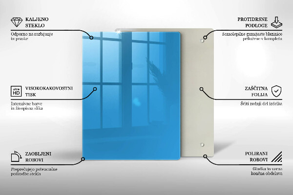 Kryt na indukčnú dosku Modrá farba