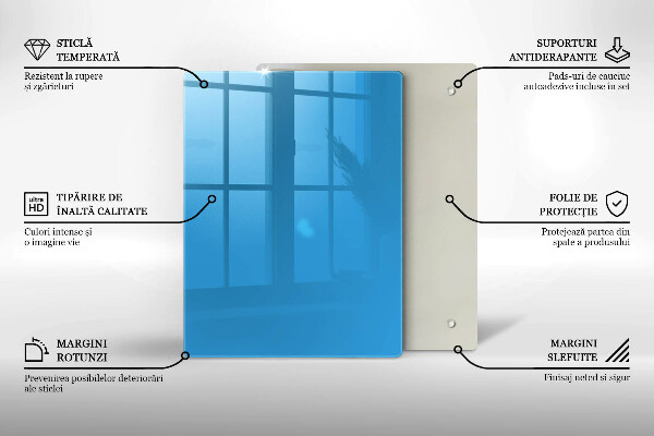 Kryt na indukčnú dosku Modrá farba