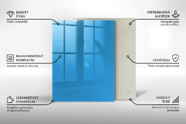 Kryt na indukčnú dosku Modrá farba