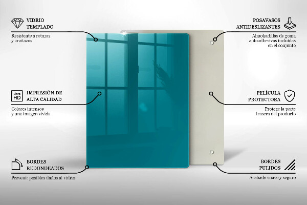 Kryt na indukčnú dosku tyrkysová