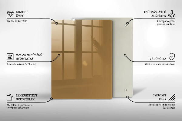 Kryt na indukčnú dosku Farba béžová