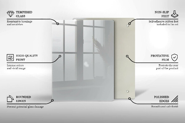 Kryt na indukčnú dosku Šedá farba