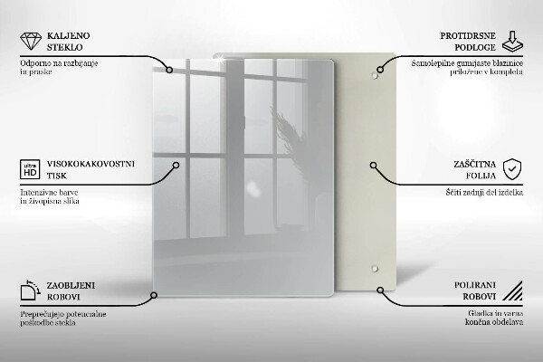 Kryt na indukčnú dosku Šedá farba