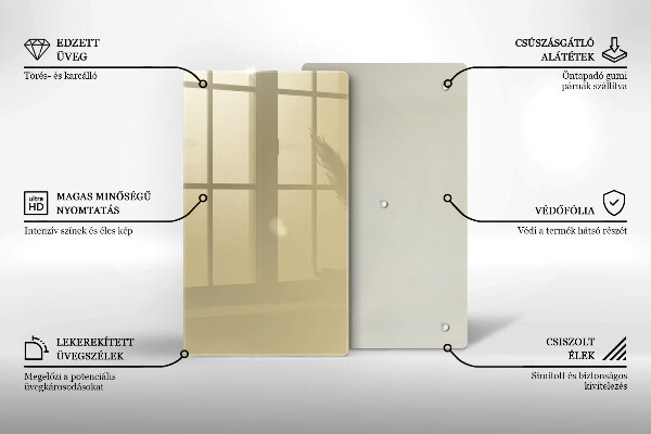 Kryt na indukčnú dosku Farba béžová