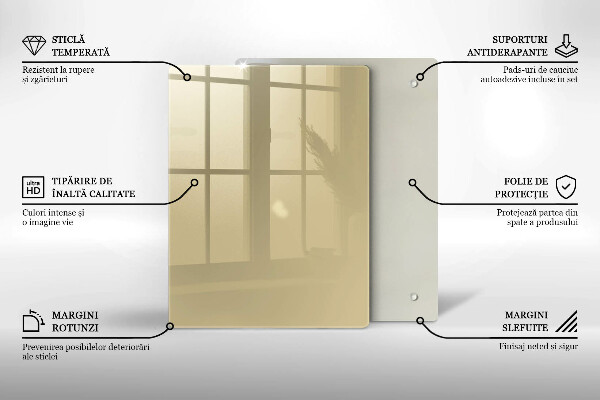 Kryt na indukčnú dosku Farba béžová