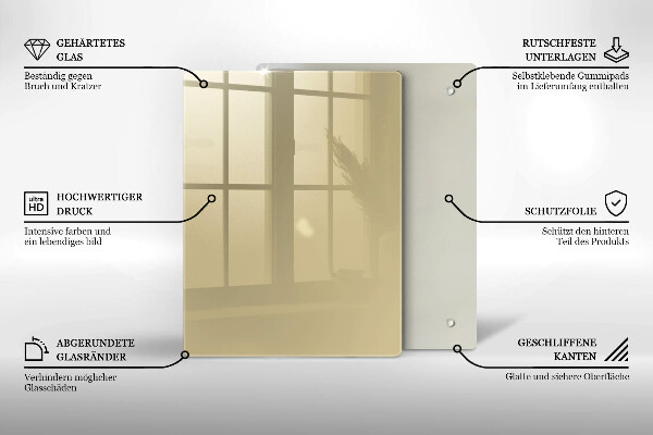 Kryt na indukčnú dosku Farba béžová