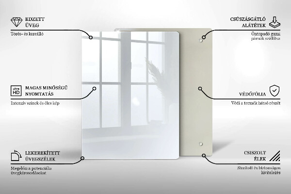 Kryt na indukčnú dosku biela farba