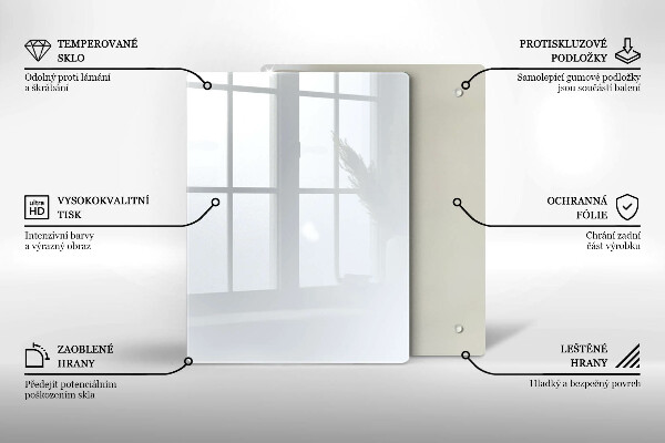 Kryt na indukčnú dosku biela farba