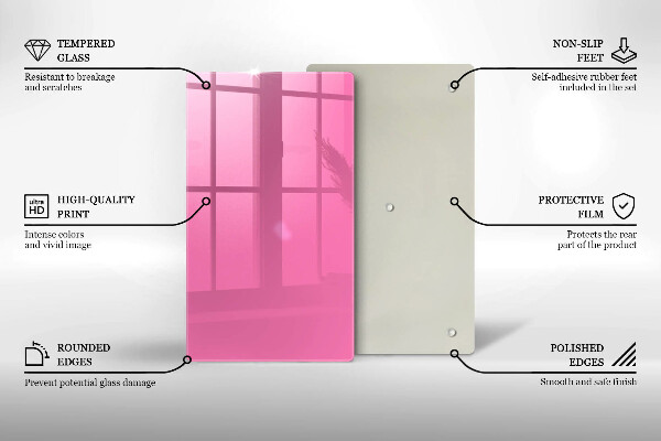 Kryt na indukčnú dosku Ružová farba