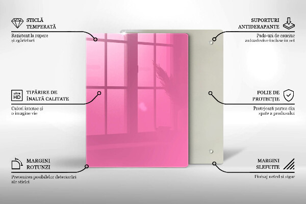 Kryt na indukčnú dosku Ružová farba