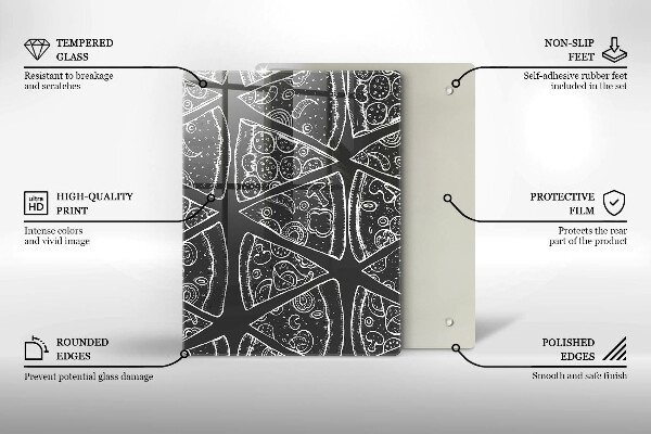 Kryt na sporák Pizza ilustrácie