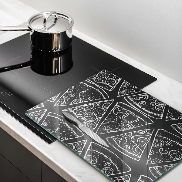 Kryt na sporák Pizza ilustrácie