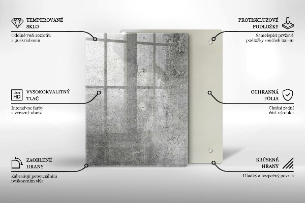 Kryt na indukčnú dosku Betónová textúra
