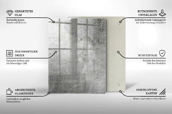 Kryt na indukčnú dosku Betónová textúra