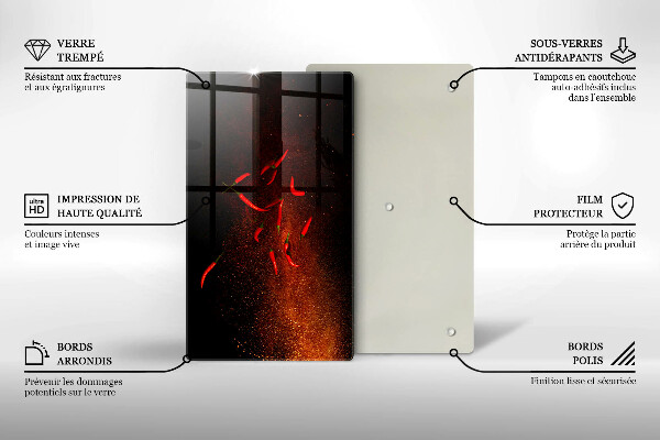 Kryt na indukčnú dosku Horúce čili papričky