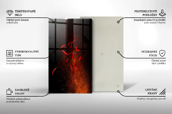 Kryt na indukčnú dosku Horúce čili papričky