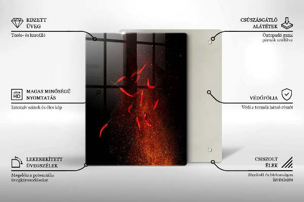 Kryt na indukčnú dosku Horúce čili papričky