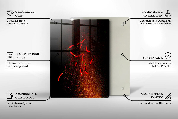 Kryt na indukčnú dosku Horúce čili papričky