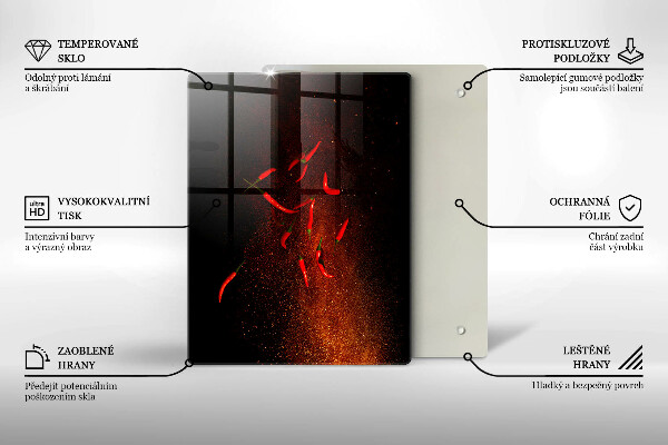 Kryt na indukčnú dosku Horúce čili papričky