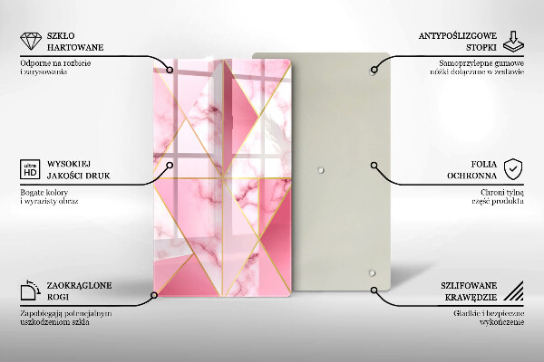 Kryt na sporák Geometrický mramor