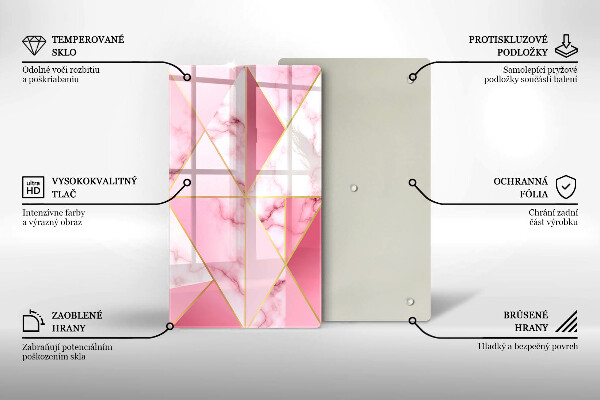 Kryt na sporák Geometrický mramor