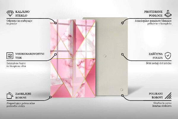 Kryt na sporák Geometrický mramor