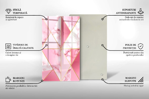 Kryt na sporák Geometrický mramor