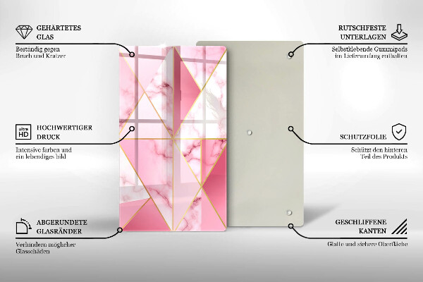 Kryt na sporák Geometrický mramor