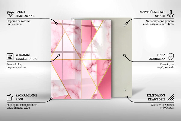 Kryt na sporák Geometrický mramor