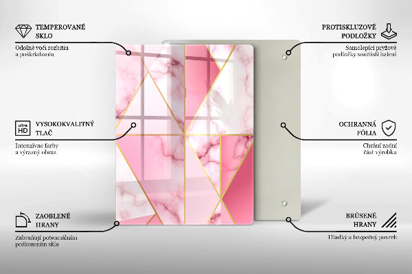 Kryt na sporák Geometrický mramor