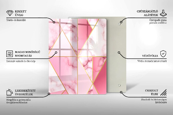 Kryt na sporák Geometrický mramor