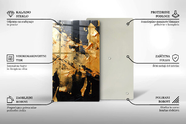 Kryt na indukčnú dosku Elegantná textúra laku