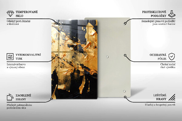 Kryt na indukčnú dosku Elegantná textúra laku