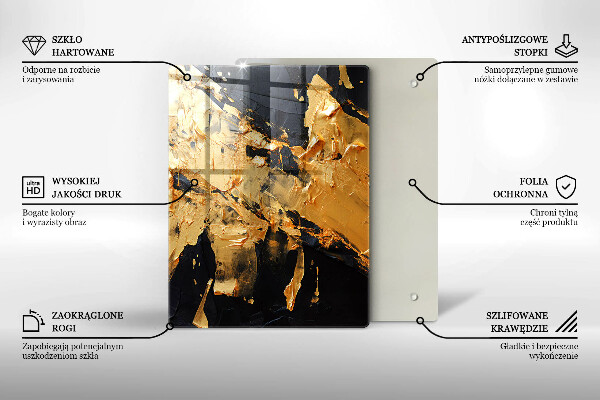 Kryt na indukčnú dosku Elegantná textúra laku