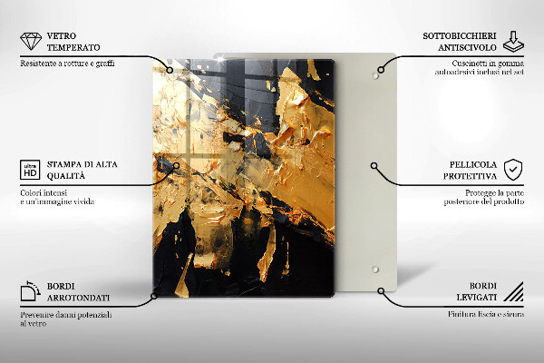 Kryt na indukčnú dosku Elegantná textúra laku