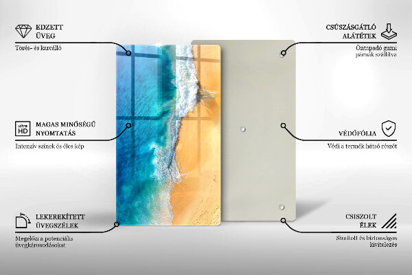 Kryt na indukčnú dosku Pláž a more