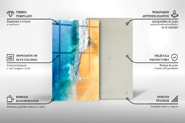 Kryt na indukčnú dosku Pláž a more