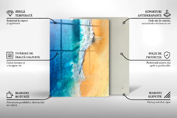 Kryt na indukčnú dosku Pláž a more